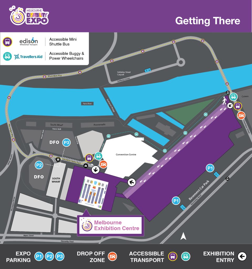 Image Banner of MCEC Venue Map